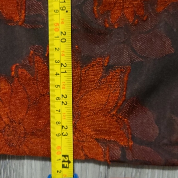 K BROWER Floral Appique Black Red Top Large - Picture 5 of 6